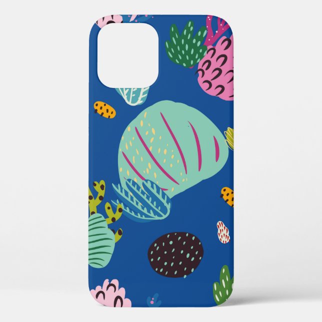 Bright underwater seamless pattern with beautiful  Case-Mate iPhone case (Back)