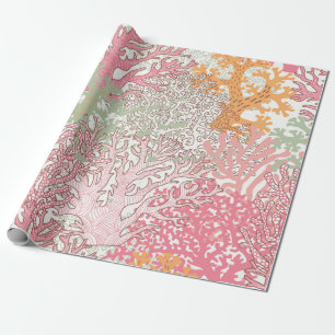 Bright underwater seamless pattern with beautiful  wrapping paper