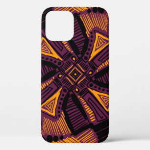 Bright universal square ornament. Lines, spots, do iPhone 12 Case
