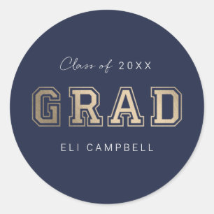 Bright Varsity Graduation Stickers Envelope Seals