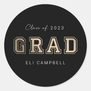 Bright Varsity Graduation Stickers Envelope Seals