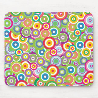 Bright Vector Circles Mouse Pad
