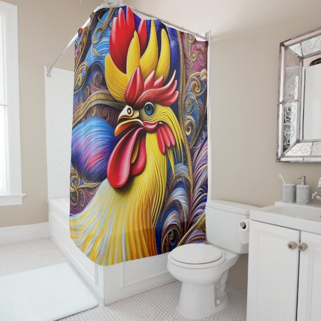 Bright Vibrant Rooster  (In Situ)