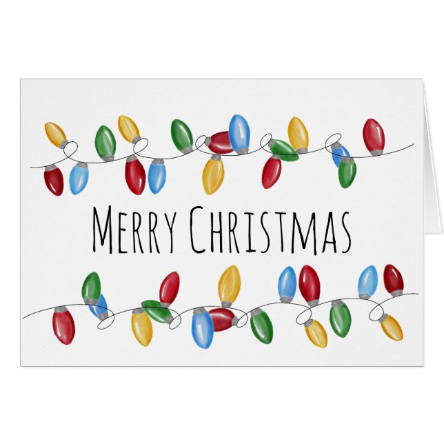 Bright Vintage Christmas Lights  (Front Horizontal)