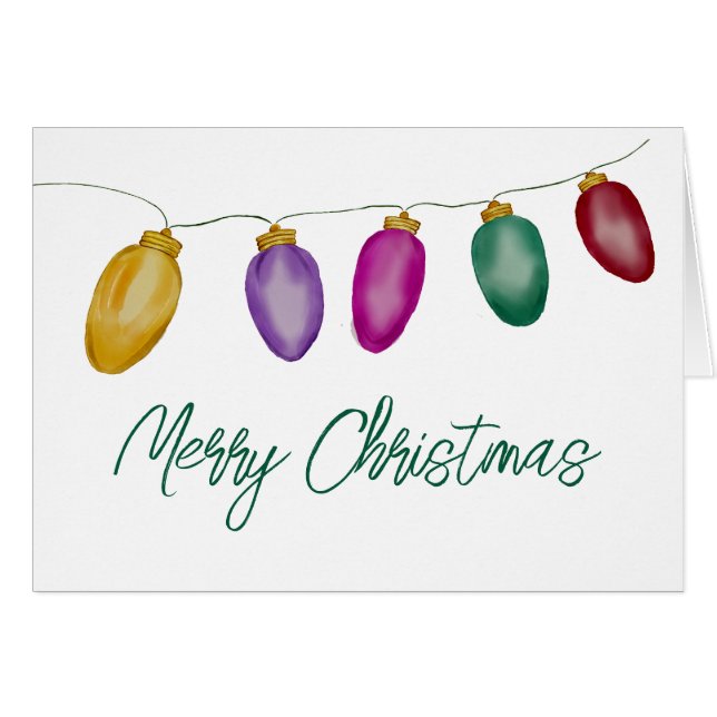 Bright Vintage Christmas Lights  (Front Horizontal)