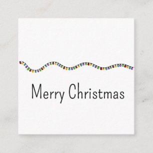 Bright Vintage Christmas Lights  Holiday Card