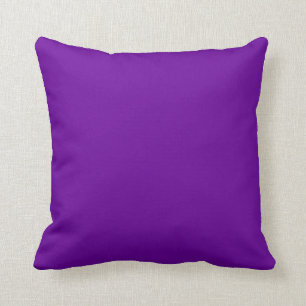 Bright Violet Purple Blank Throw Pillow