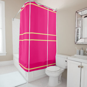 Bright Vivid Pink Pastel Yellow Geometric 