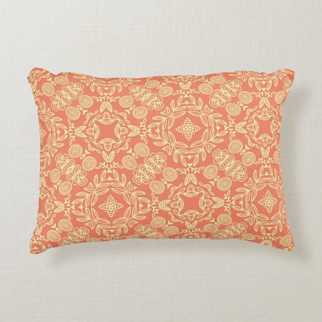Bright warm background in vintage style. accent pillow (Front)