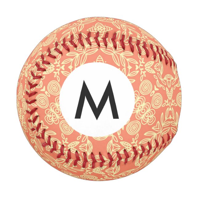 Bright warm background in vintage style. baseball (Front Left)