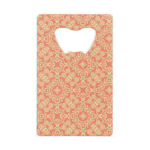 Bright warm background in vintage style. credit card bottle opener