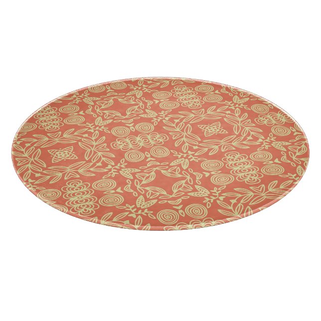 Bright warm background in vintage style. cutting board (Corner)