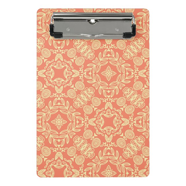 Bright warm background in vintage style. mini clipboard (Front)