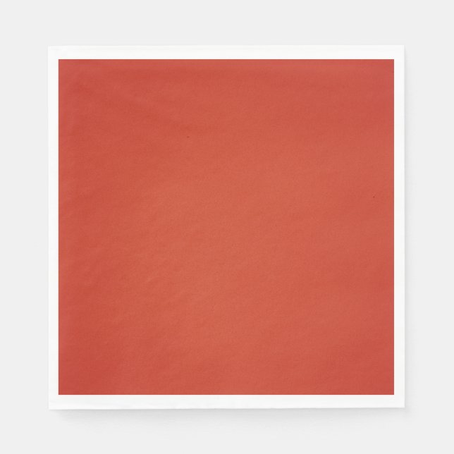 Bright Warm Red Grainy Texture Napkin (Front)