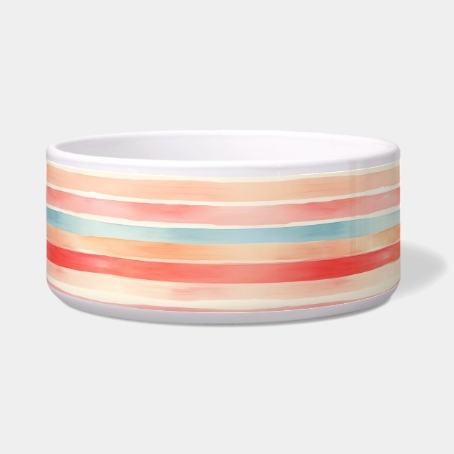 Bright Watercolor Colourful Stripe Pattern (Front)