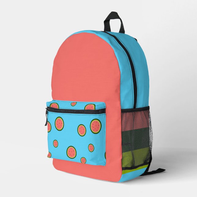 Bright Watermelon backpack (Back Corner Right)