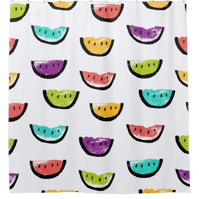 Bright watermelons: colourful seamless pattern. (Front)