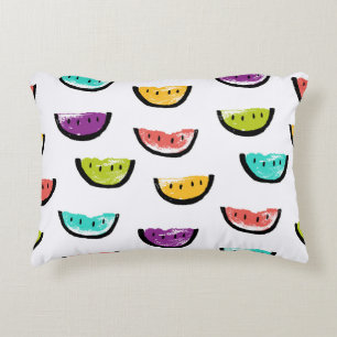 Bright watermelons: colourful seamless pattern. accent pillow