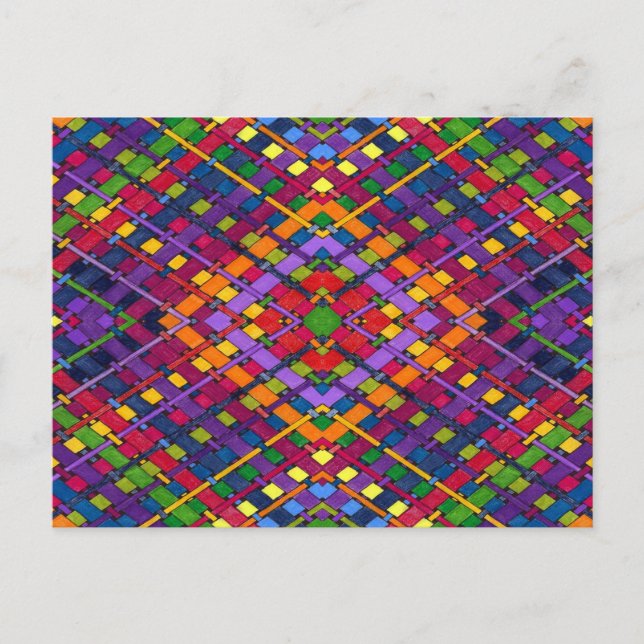 Bright Weave Postcard (Front)