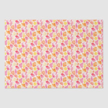 Bright Whimsical Giraffe Print Pink Orange Yellow