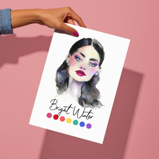 Bright Winter Type Seasonal Colour Analysis Art Poster