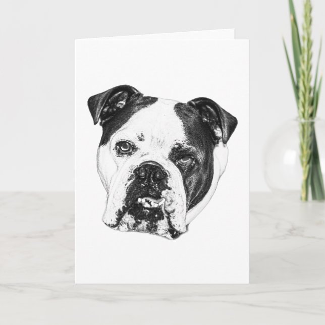 Bright Wish Bulldog Card (Front)