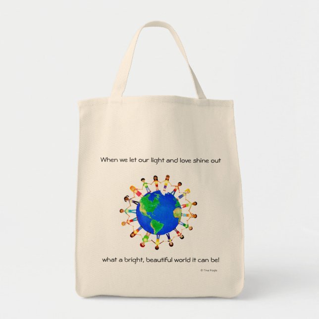 Bright World Tote Bag (Front)