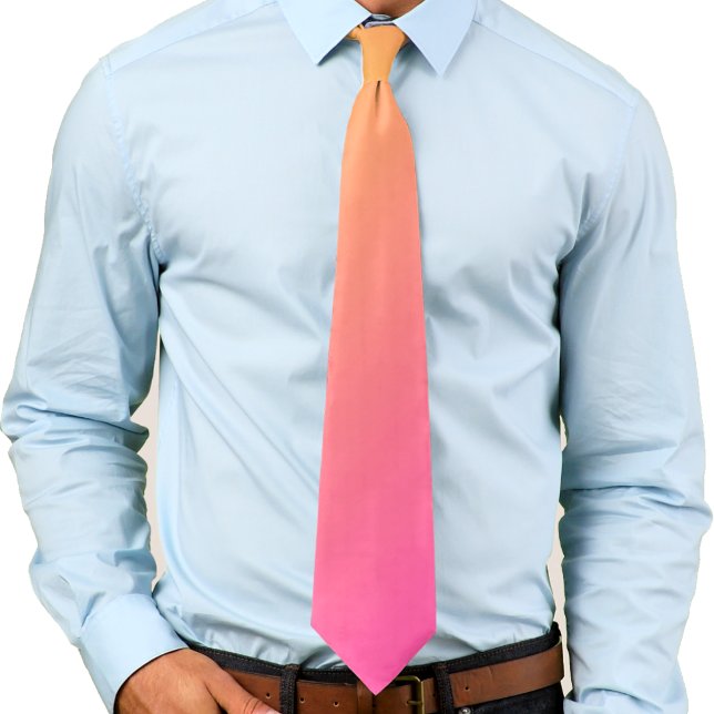 Bright Yellow and Pink Gradient Ombre Tie (Creator Uploaded)