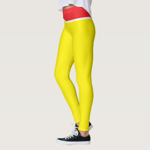 Bright Yellow and Red Leggings