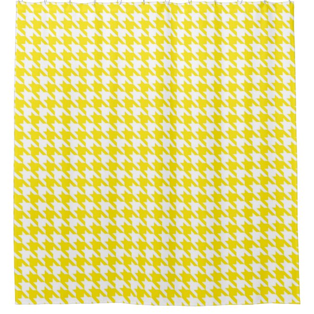 Bright Yellow and White Houndstooth Pattern (Front)