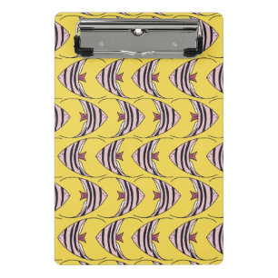 Bright Yellow Angel Fish Mini Clipboard