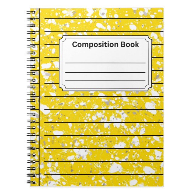 Bright Yellow Composition Notebook (Front)