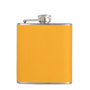  Bright yellow (Crayola) (solid colour)  Hip Flask