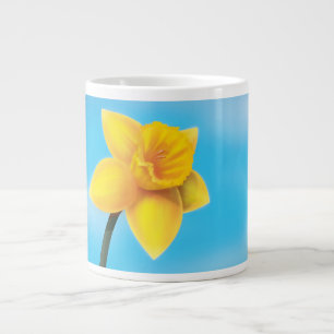 Bright Yellow Daffodil Large Coffee Mug