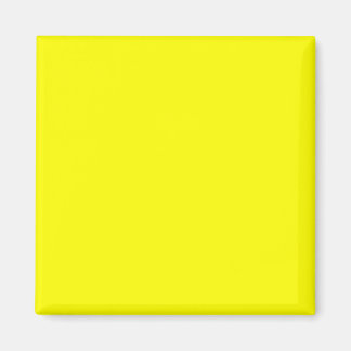 Bright Yellow FFFF00 Colour - Add Your Name Option Magnet