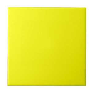 Bright Yellow FFFF00 Colour, Option to Add Image Tile