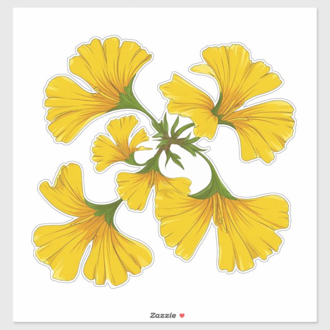 Bright Yellow Flower Cluster (Sheet)