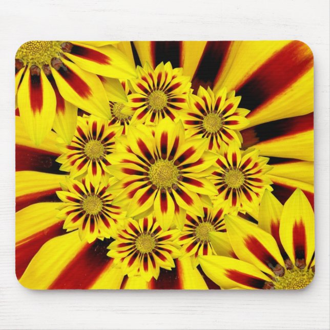Bright Yellow Flowers Mouse Pad (Front)