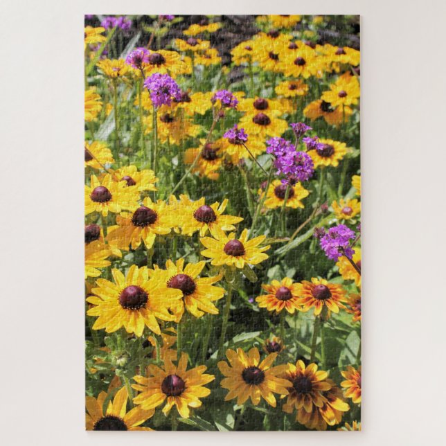 Bright Yellow Flowers Puzzle (Vertical)