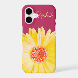 Bright Yellow Gerber Daisy Photo Personalized
