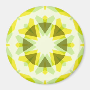 Bright Yellow Green Star Dopamine Decor Kitsch Art Magnet