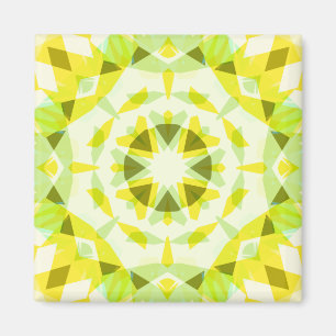 Bright Yellow Green Summer Star Dopamine Decor Art Magnet