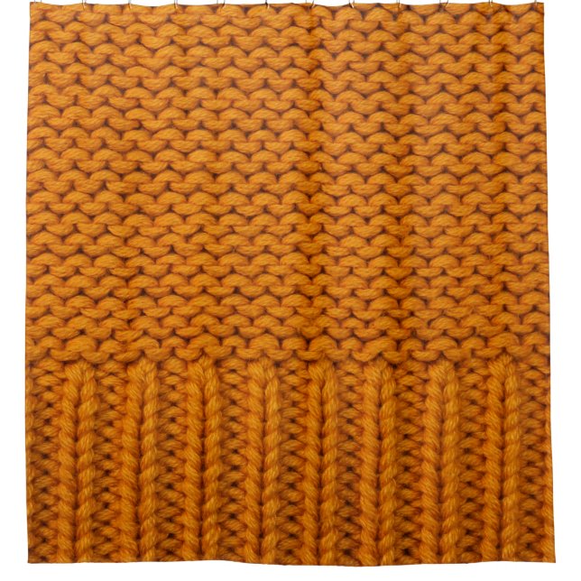 Bright yellow: handmade knitted texture. (Front)