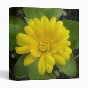 Bright Yellow Marigold Photo Album Binder