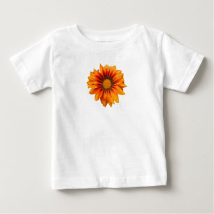 Bright Yellow Orange Gradient Flower Cutout Baby T-Shirt