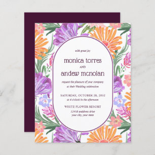 Bright Yellow Orange green Florals Spring Wedding