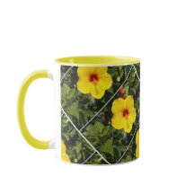 Bright yellow pansies