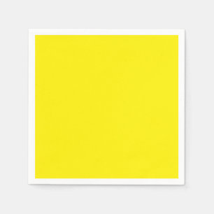 Bright Yellow Paper Napkins