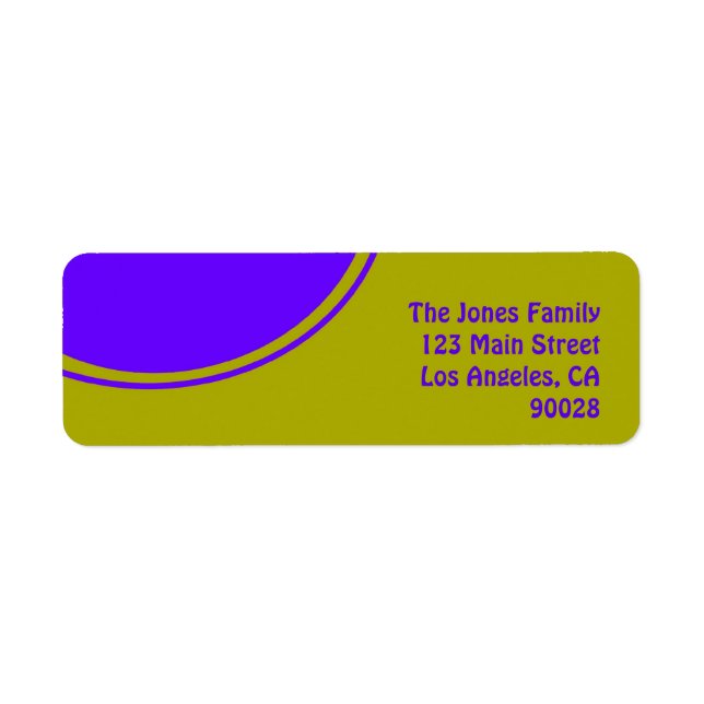 Bright yellow purple mod circle (Front)