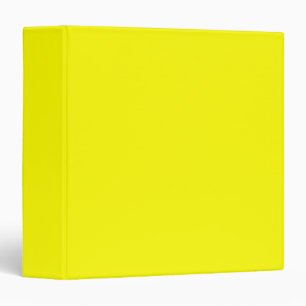 Bright yellow (solid colour) binder
